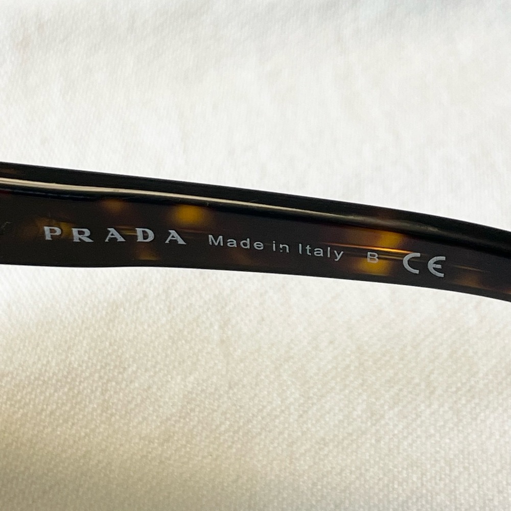 PRADA SPR19L 58/16 130 Women's Sunglasses Tortoise / Dark
Grey Lens ITALY - Picture 15 of 16
